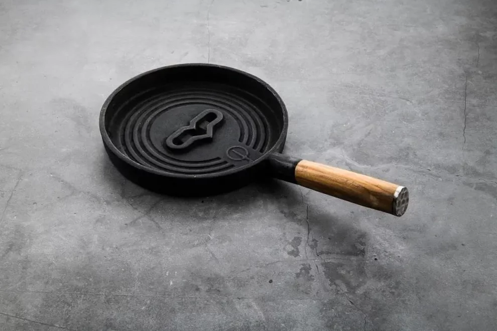 gietijzeren hapjespan