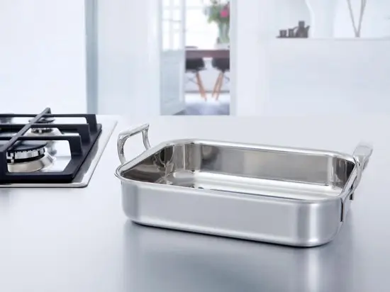 BK Gastronomic braadslede RVS 24 x 30 cm geschikt voor inductie