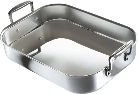 Le Creuset Magnetik braadslede 35 x 25 cm kersenrood geschikt voor inductie