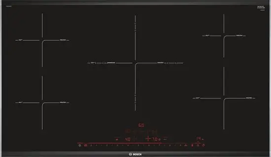 Bosch PIV975DC1E: Luxe 90 cm inductie kookplaat met vijf zones en FryingSensor Plus voor perfecte braadresultaten